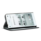 Klapphülle mit buntem Motivdesign für Sony Xperia Z5 – mit Kartenfach und Magnetverschluss