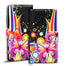 Klapphülle mit buntem Motivdesign für Sony Xperia Z5 – mit Kartenfach und Magnetverschluss