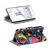 Klapphülle mit buntem Motivdesign für Sony Xperia Z5 – mit Kartenfach und Magnetverschluss