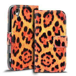 Klapphülle mit buntem Motivdesign für Sony Xperia Z5 – mit Kartenfach und Magnetverschluss