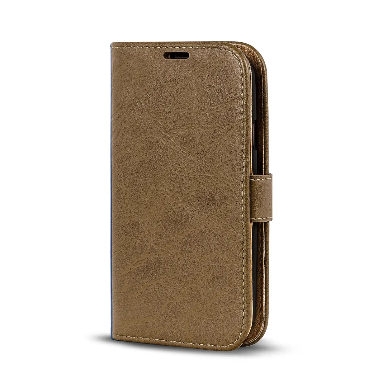 Elegante Klapphülle in Lederoptik für Samsung Galaxy S3 Mini in Mocca