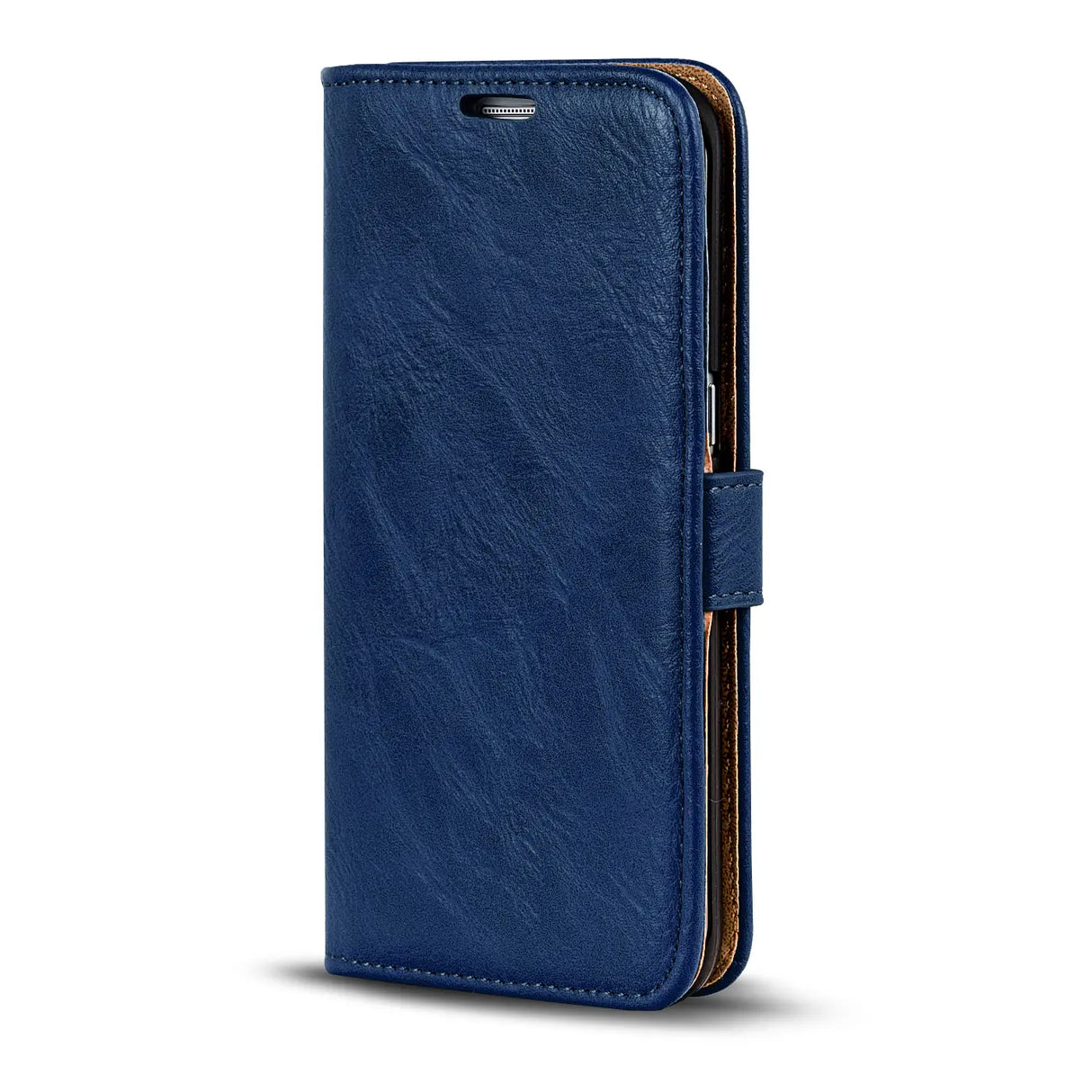 Elegante Klapphülle in Lederoptik für Samsung Galaxy S6 Edge in Blau