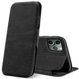Robuste Klapphülle für iPhone 11 Pro Max mit Magnetverschluss in Schwarz