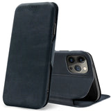 Robuste Klapphülle für iPhone 13 Pro mit Magnetverschluss in Blau