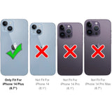 Robuste Klapphülle für iPhone 14 Plus mit Magnetverschluss in Grau