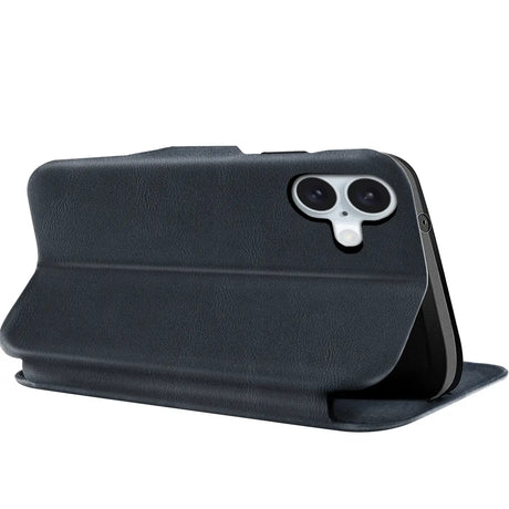 Robuste Klapphülle für iPhone 16 mit Magnetverschluss in Blau