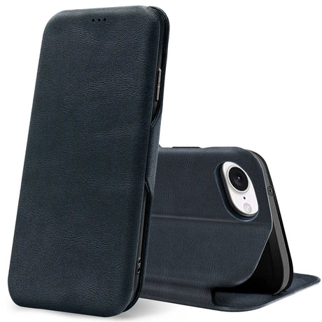 Robuste Klapphülle für Apple iPhone 16e mit Magnetverschluss in Blau