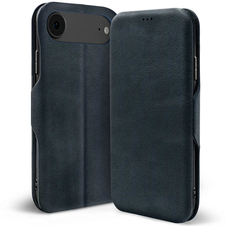 Robuste Klapphülle für Apple iPhone 17 Air mit Magnetverschluss in Blau