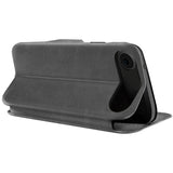 Robuste Klapphülle für Apple iPhone 17 Air mit Magnetverschluss in Grau