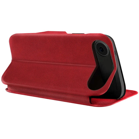 Robuste Klapphülle für Apple iPhone 17 Air mit Magnetverschluss in Rot