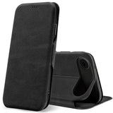 Robuste Klapphülle für Apple iPhone 17 Air mit Magnetverschluss in Schwarz
