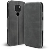 Robuste Klapphülle für Huawei Mate 20 mit Magnetverschluss in Grau