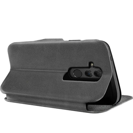 Robuste Klapphülle für Huawei Mate 20 Lite mit Magnetverschluss in Grau