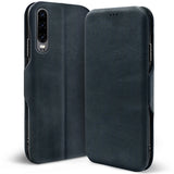 Robuste Klapphülle für Huawei P30 mit Magnetverschluss in Blau