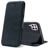 Robuste Klapphülle für Huawei P40 Lite mit Magnetverschluss in Blau