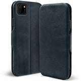 Robuste Klapphülle für Huawei Y5P mit Magnetverschluss in Blau