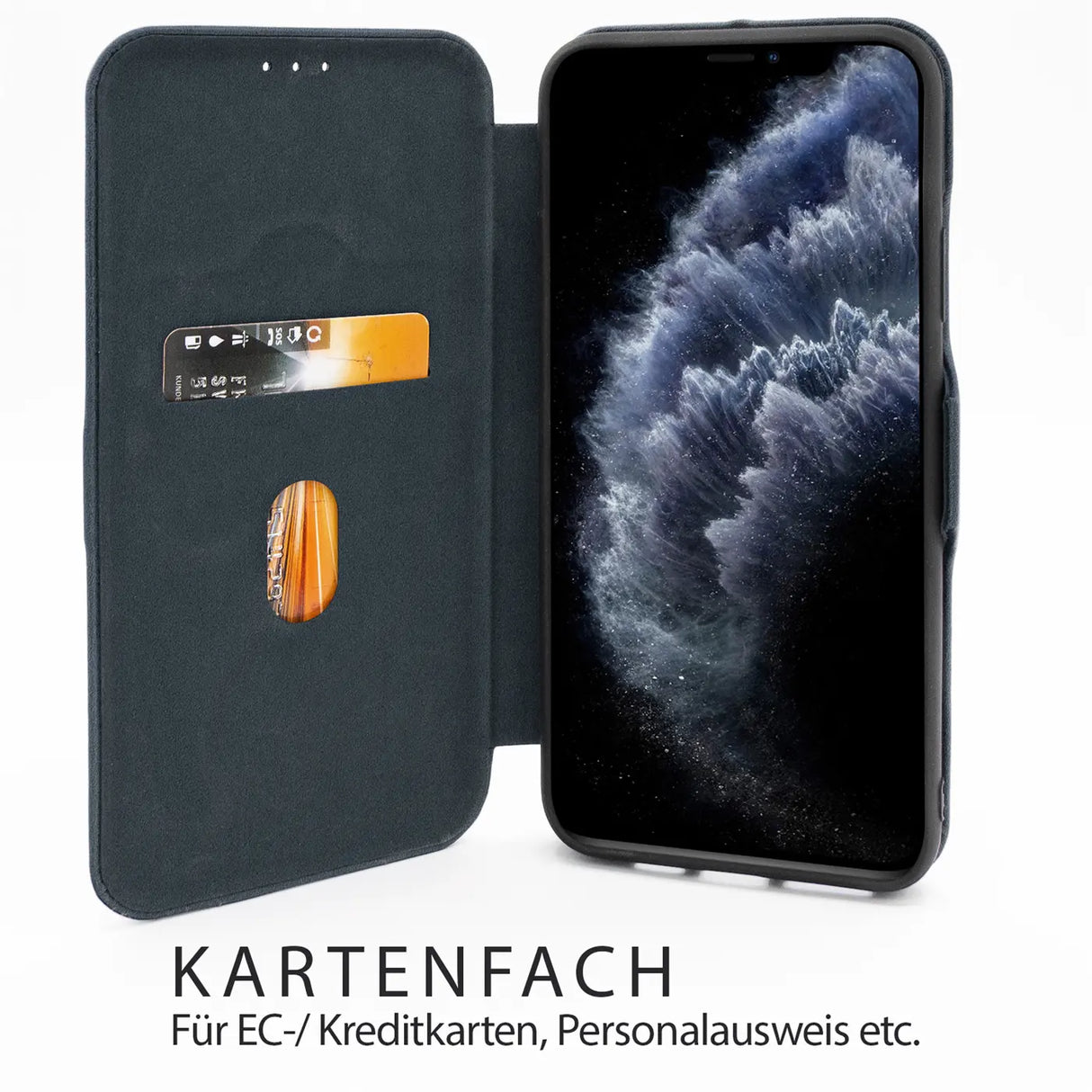 Robuste Klapphülle für Samsung Galaxy S20 Ultra mit Magnetverschluss in Blau