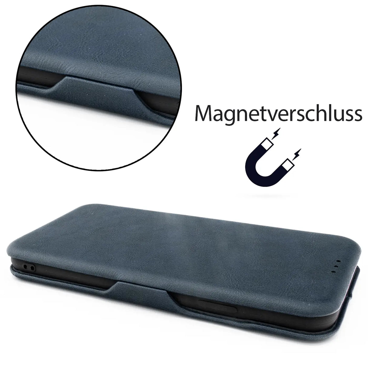 Robuste Klapphülle für Samsung Galaxy S20 Ultra mit Magnetverschluss in Blau