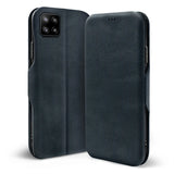 Robuste Klapphülle für Samsung Galaxy A22 5G mit Magnetverschluss in Blau