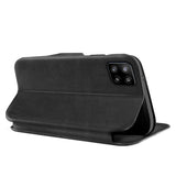 Robuste Klapphülle für Samsung Galaxy A22 5G mit Magnetverschluss in Schwarz