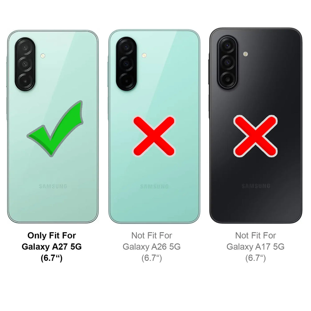 Robuste Klapphülle für Samsung Galaxy A27 5G mit Magnetverschluss in Blau