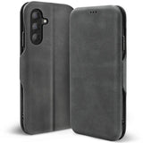 Robuste Klapphülle für Samsung Galaxy A27 5G mit Magnetverschluss in Grau