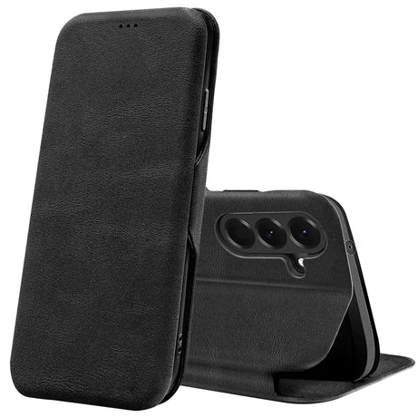 Robuste Klapphülle für Samsung Galaxy A27 5G mit Magnetverschluss in Schwarz