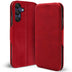 Robuste Klapphülle für Samsung Galaxy A35 5G mit Magnetverschluss in Rot