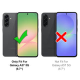 Robuste Klapphülle für Samsung Galaxy A37 5G mit Magnetverschluss in Schwarz