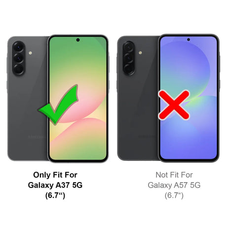 Robuste Klapphülle für Samsung Galaxy A37 5G mit Magnetverschluss in Schwarz