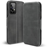 Robuste Klapphülle für Samsung Galaxy A53 5G mit Magnetverschluss in Grau