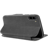 Robuste Klapphülle für Samsung Galaxy Note 10 mit Magnetverschluss in Grau