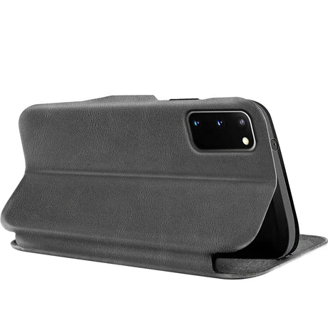 Robuste Klapphülle für Samsung Galaxy S20 mit Magnetverschluss in Grau