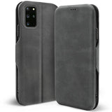 Robuste Klapphülle für Samsung Galaxy S20 Plus mit Magnetverschluss in Grau