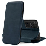 Robuste Klapphülle für Samsung Galaxy S21 Ultra mit Magnetverschluss in Blau