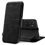 Robuste Klapphülle für Samsung Galaxy S21 Ultra mit Magnetverschluss in Schwarz