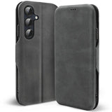 Robuste Klapphülle für Samsung Galaxy S26 Plus mit Magnetverschluss in Grau