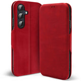 Robuste Klapphülle für Samsung Galaxy S26 Plus mit Magnetverschluss in Rot