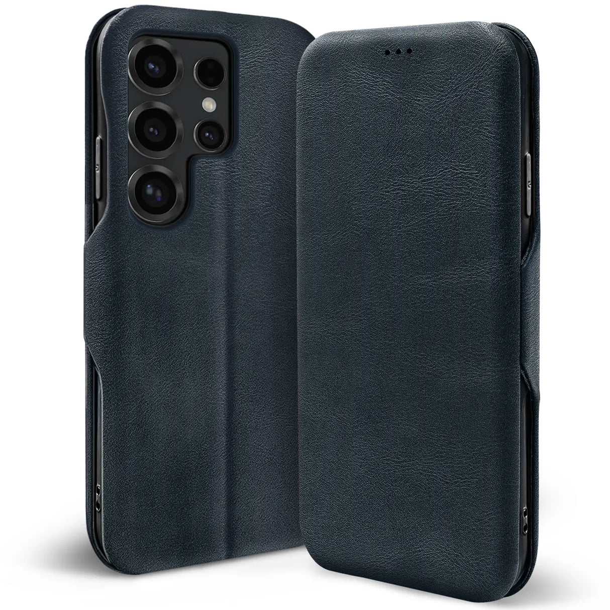 Robuste Klapphülle für Samsung Galaxy S26 Ultra mit Magnetverschluss in Blau