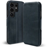 Robuste Klapphülle für Samsung Galaxy S26 Ultra mit Magnetverschluss in Blau