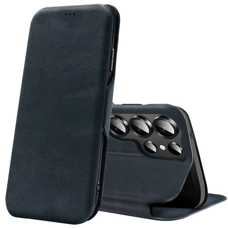 Robuste Klapphülle für Samsung Galaxy S26 Ultra mit Magnetverschluss in Blau