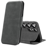 Robuste Klapphülle für Samsung Galaxy S26 Ultra mit Magnetverschluss in Grau