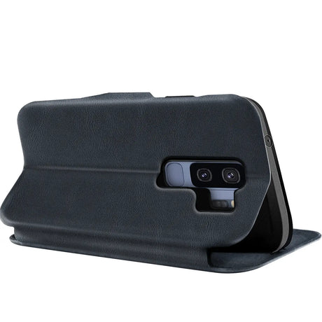 Robuste Klapphülle für Samsung Galaxy S9 Plus mit Magnetverschluss in Blau