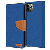 iPhone 11 Pro Klapphülle im Jeanslook mit Karten- und Geldfach