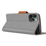 iPhone 11 Pro Klapphülle im Jeanslook mit Karten- und Geldfach