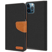 iPhone 12 Pro Max Klapphülle im Jeanslook mit Karten- und Geldfach