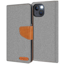 iPhone 13 Klapphülle im Jeanslook mit Karten- und Geldfach