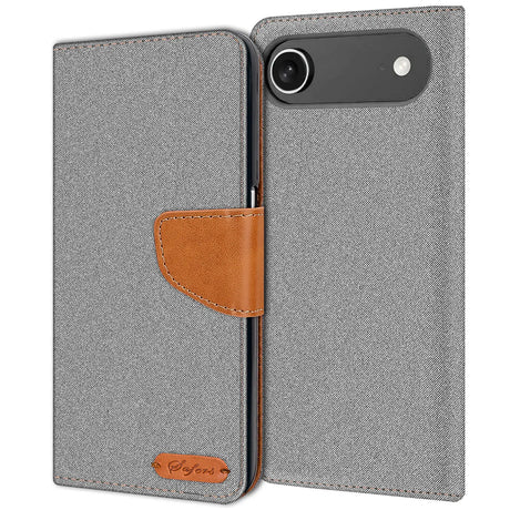 Apple iPhone 17 Air Klapphülle im Jeanslook mit Karten- und Geldfach