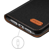 iPhone 18 Pro Max - Textil Klapphülle Kartenfach