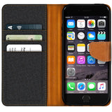 iPhone 6 / 6S Klapphülle im Jeanslook mit Karten- und Geldfach